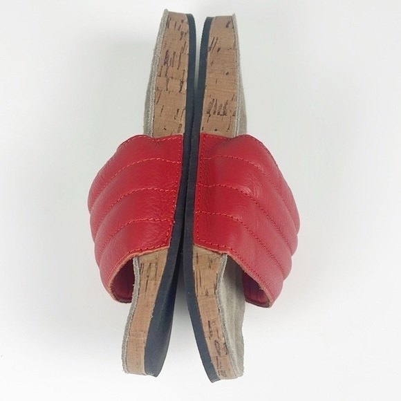 Roots women’s slide red leather size 8 - Picture 5 of 8